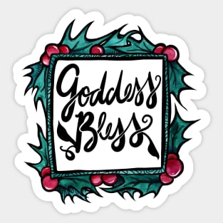 Goddess Bless Sticker